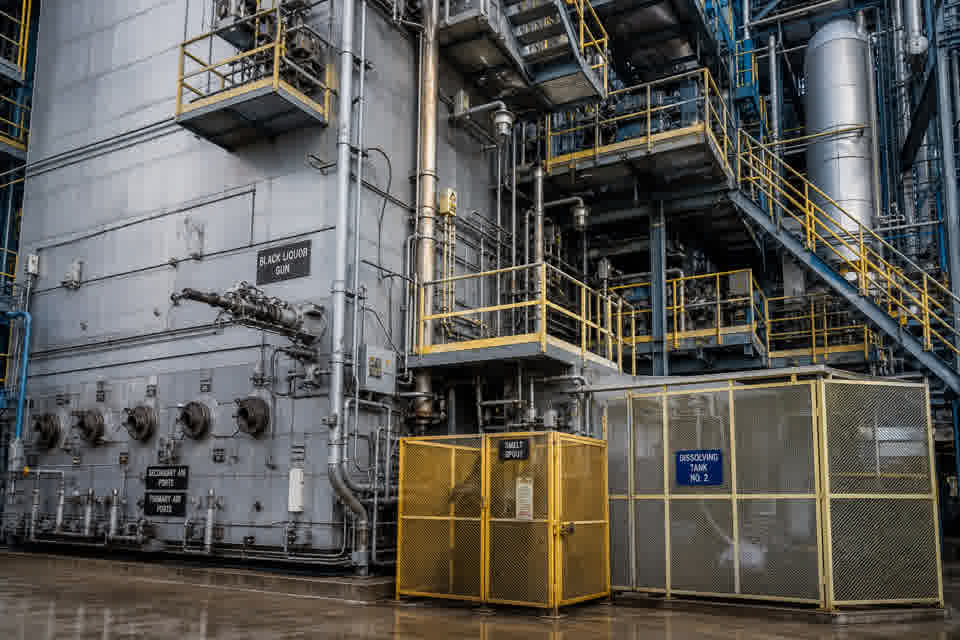 Recovery boiler at a pulp mill